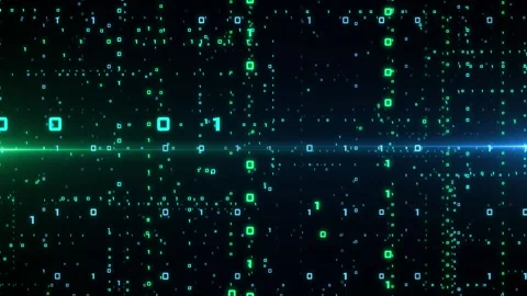 Digital Space - Binary Code Stockbeeldmateriaal 237903059