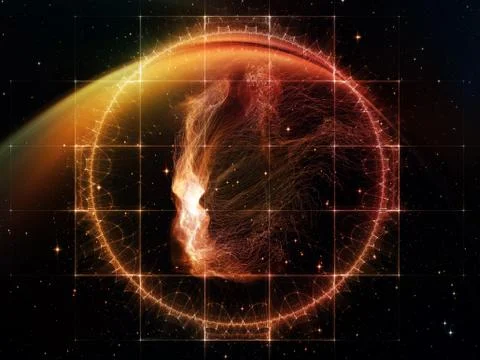 Digital Space Illustrazione stock