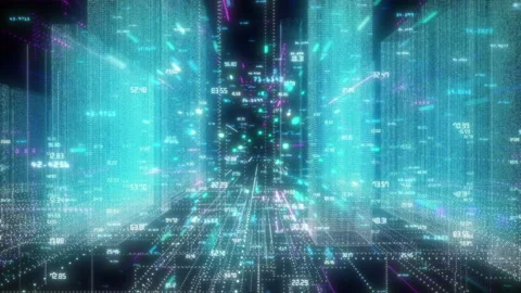 Digital Space Structure Stock Footage 229138050