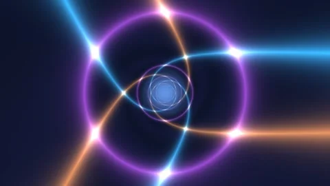 Digital Spacetime Tunnel Background  Digital tunnel Stock Footage 342411458