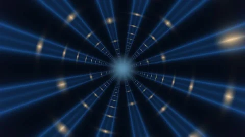 Digital Spacetime Tunnel Background Seamless Loop Stock Footage 342662501