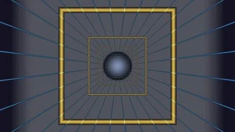 Digital Spacetime Tunnel Background Seamless Loop Stock Footage 342682211