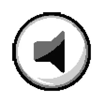 Digital speaker control button indicating muted sound Stock Illustration
