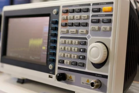 Digital spectrum analyzer Stock Photos