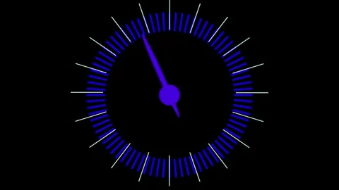 Digital speed meter animation, Speedometer Display on Black Background, spe.. Vídeo Stock 331871440
