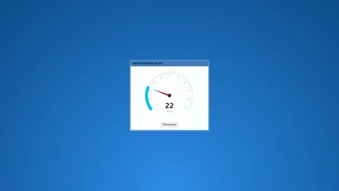 Digital Speed Test Gauge UI Animation Stock Footage 346838115