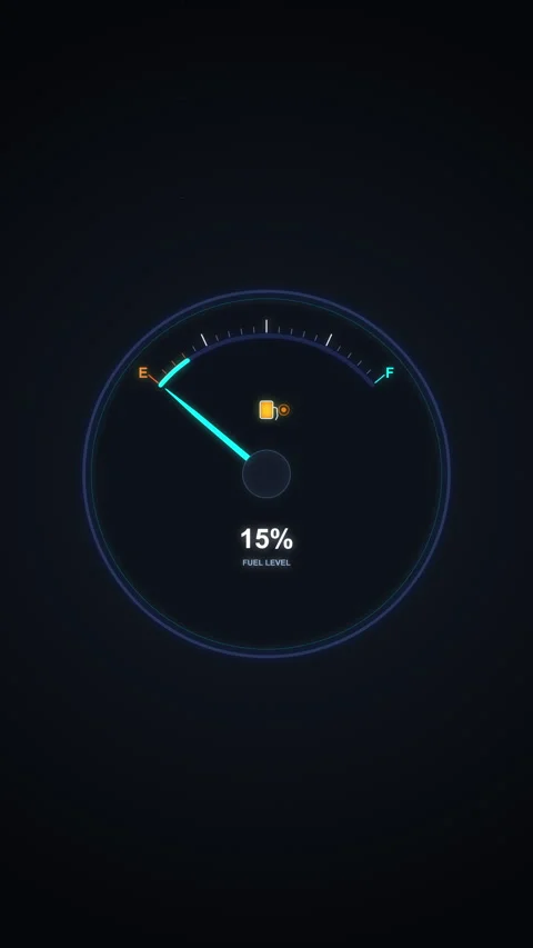 Digital speedometer animation displaying data speed and performance metrics Stock Footage 347563798
