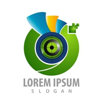 Digital sphere logo concept design. Symbol graphic template element vector Stock Illustration