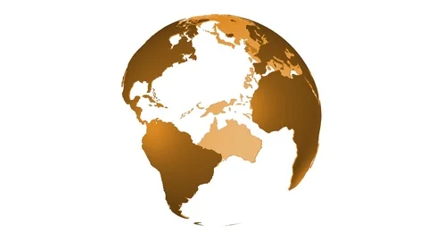 Digital Spinning Earth Globe (Transparent) Stock Footage 90945251