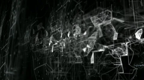 Digital spinning grid layers Stock Footage 57117452