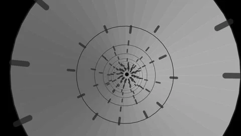 Digital spiral motion creates abstract geometric patterns and shapes Stock Footage 337233956