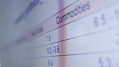 A digital spreadsheet accounting for profits and cash outflows for various Stock Footage 320722301