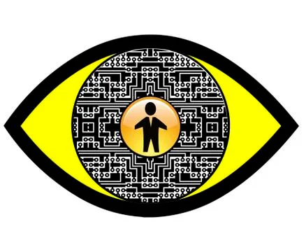 Digital Spy Eye Stock Illustration