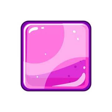 Digital square game button cartoon vector illustration Ilustración de archivo