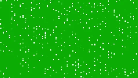 Digital square particles green screen mo... | Stock Video | Pond5
