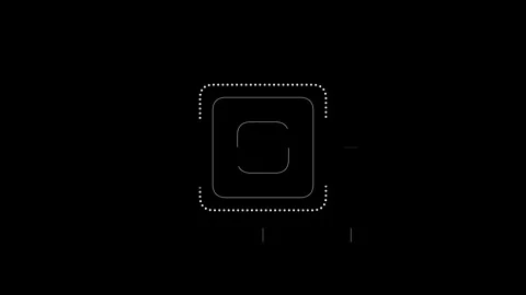 Digital square Target zone Aiming Game focus indicator Overlay Stockbeeldmateriaal 325568664