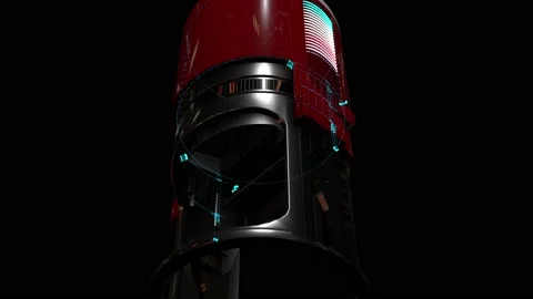 Digital Stamp with Particles Stock Footage 197097158