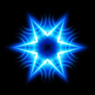 Digital star Stock Illustration