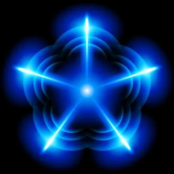 Digital star Stock Illustration