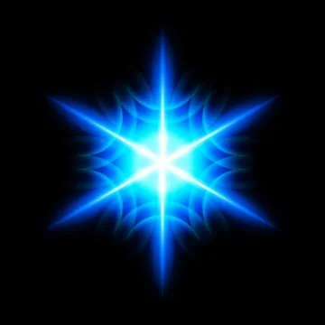 Digital star Illustrazione stock