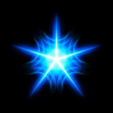 Digital star Ilustração Stock