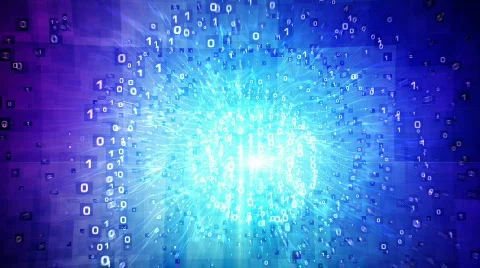 Digital star loop Stock Footage 607118