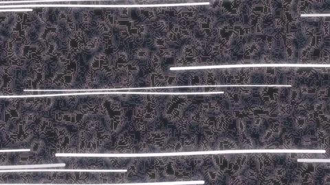Digital Static Glitch Texture with Horizontal Lines Stock Footage 328557508