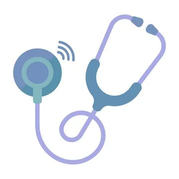 Digital stethoscope representing  for world mental health day awareness campaign イラスト素材