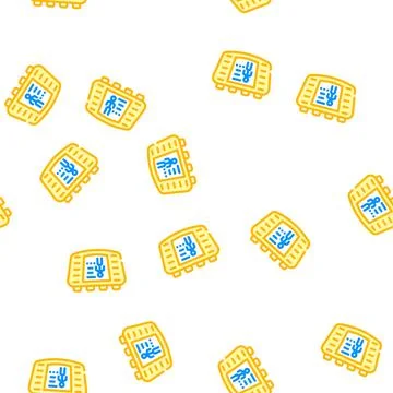 Digital stimulant vector seamless pattern Stock Illustration