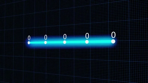 Digital Stock Market Chart Display with Changing Data Stock Footage 320161023