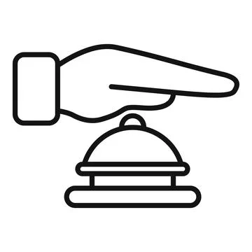 Digital stop ringer theft icon outline vector. Access vigilant Stock Illustration