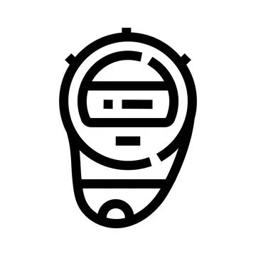 Digital stopwatch chronometer measuring time and competition Ilustración de archivo