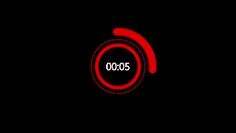 Digital stopwatch or timer, Countdown from 10 to 0 , 10 Seconds countdown t.. Stock Footage 309383336