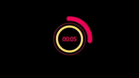 Digital stopwatch or timer, Countdown from 10 to 0 , 10 Seconds countdown t.. Stock Footage 309383400