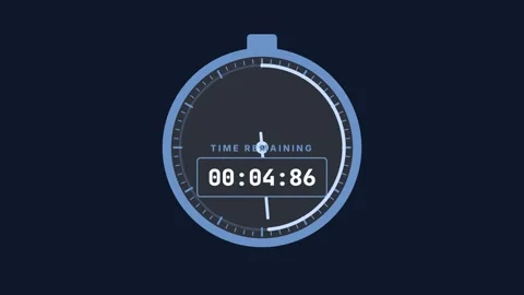 Digital stopwatch timer counting seconds fast. Vidéo 336182095