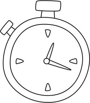 Digital Stopwatch Timer Icon Illustration