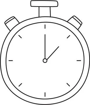 Digital Stopwatch Timer Illustrazione stock