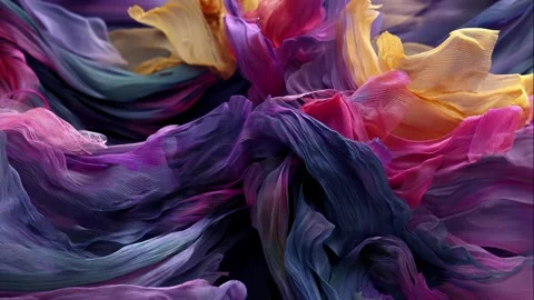 Digital Storm of Fragments Video stock 308246356