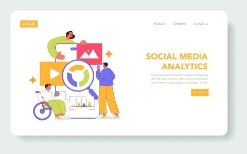 Digital Strategy. Flat Vector Illustration Stock Illustration