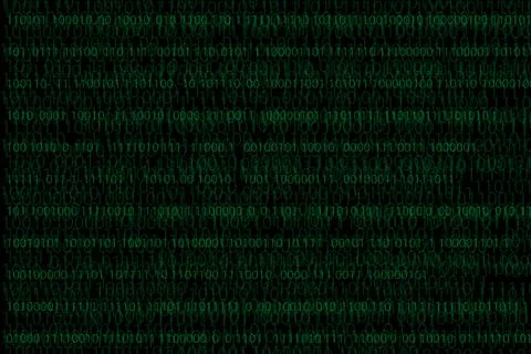 Digital stream binary code data Stock Illustration