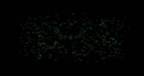 Digital stream gallery background. digital animation particles. Stock Footage 100470552