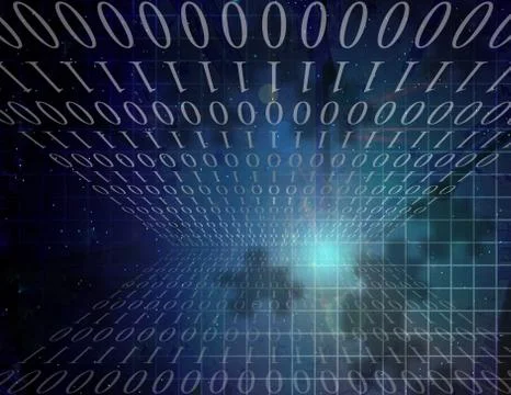 Digital stream Illustrazione stock