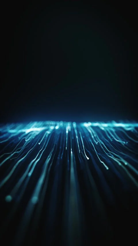 Digital Streaming Lines Technology Vertical Background Stock Footage 328352214