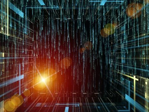 Digital Streams Composition イラスト素材