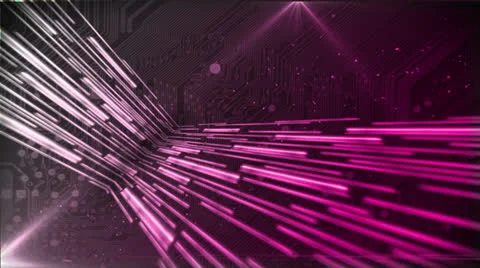 Digital Streams Pink Stock Footage 25883254