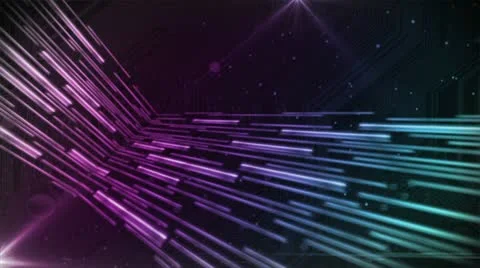 Digital Streams Purple Blue Stock Footage 12034859