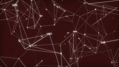 Digital structure.Traveling through a plexus structure with complex organic Stock Footage 97781466