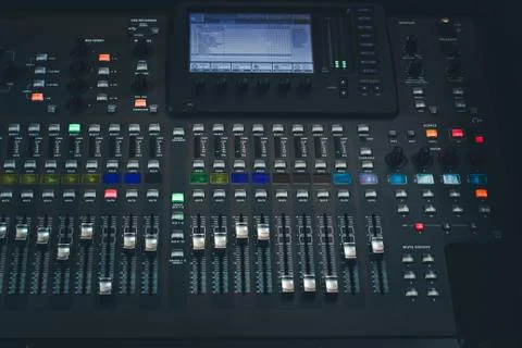The digital studio mixer Stock Photos