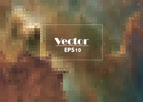 Digital stylized pixel vector image of a dust storm Stock Illustration