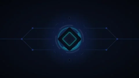 Digital success checkmark animation: hud interface for ui and tech projects Stock Footage 344861411